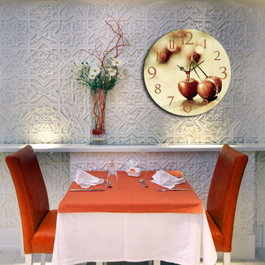 Wallity Ms-49 Reloj Decorativo Multicolor de MDF de 40 cm